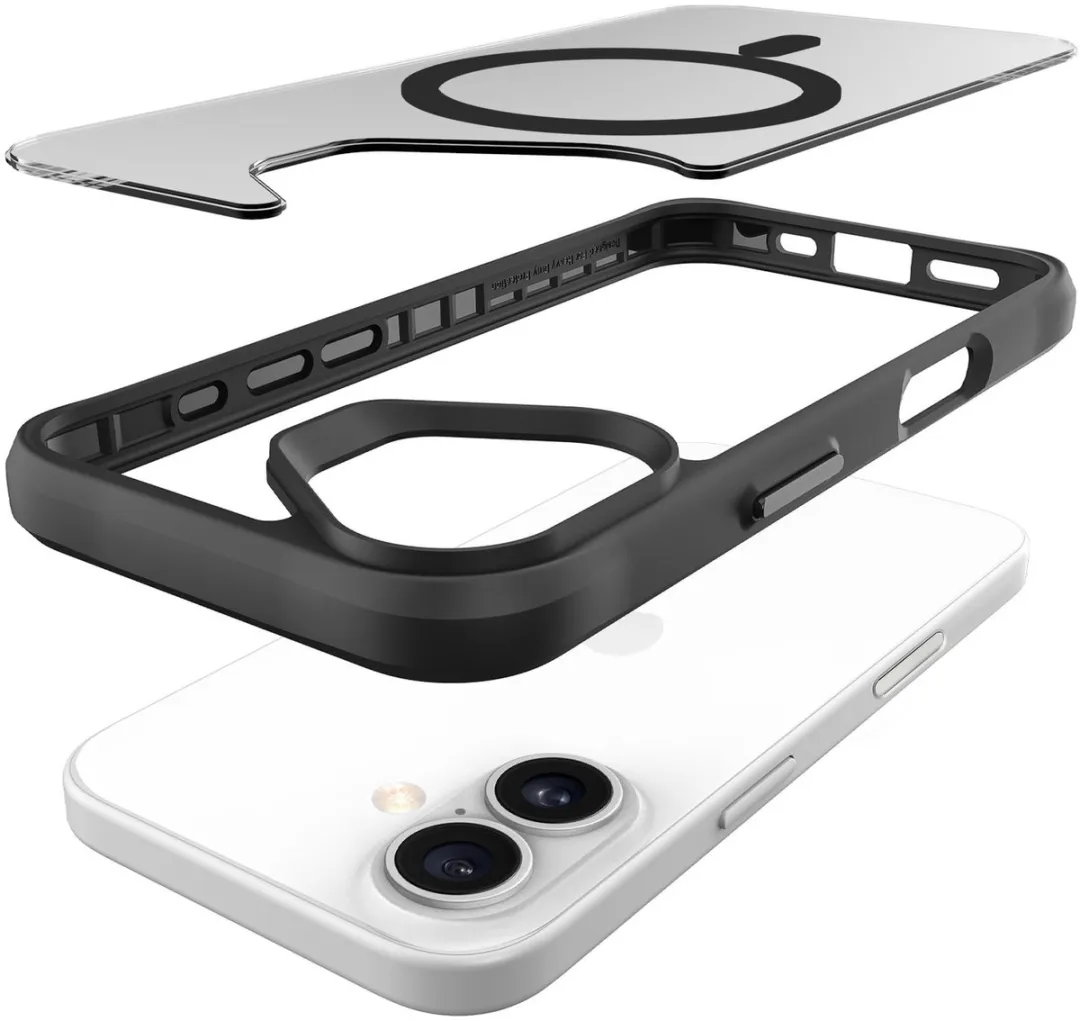 Buddi Hybrid Hoesje iPhone 17 - MagSafe - Matte Zwart