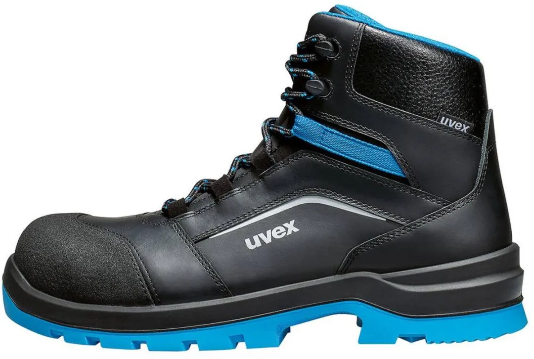 Uvex 2 Xenova werkschoen hoog S3 95562 - Zwart/Groen - 42