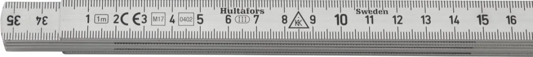 Hultafors A59-1-6 duimstok - aluminium - 1m