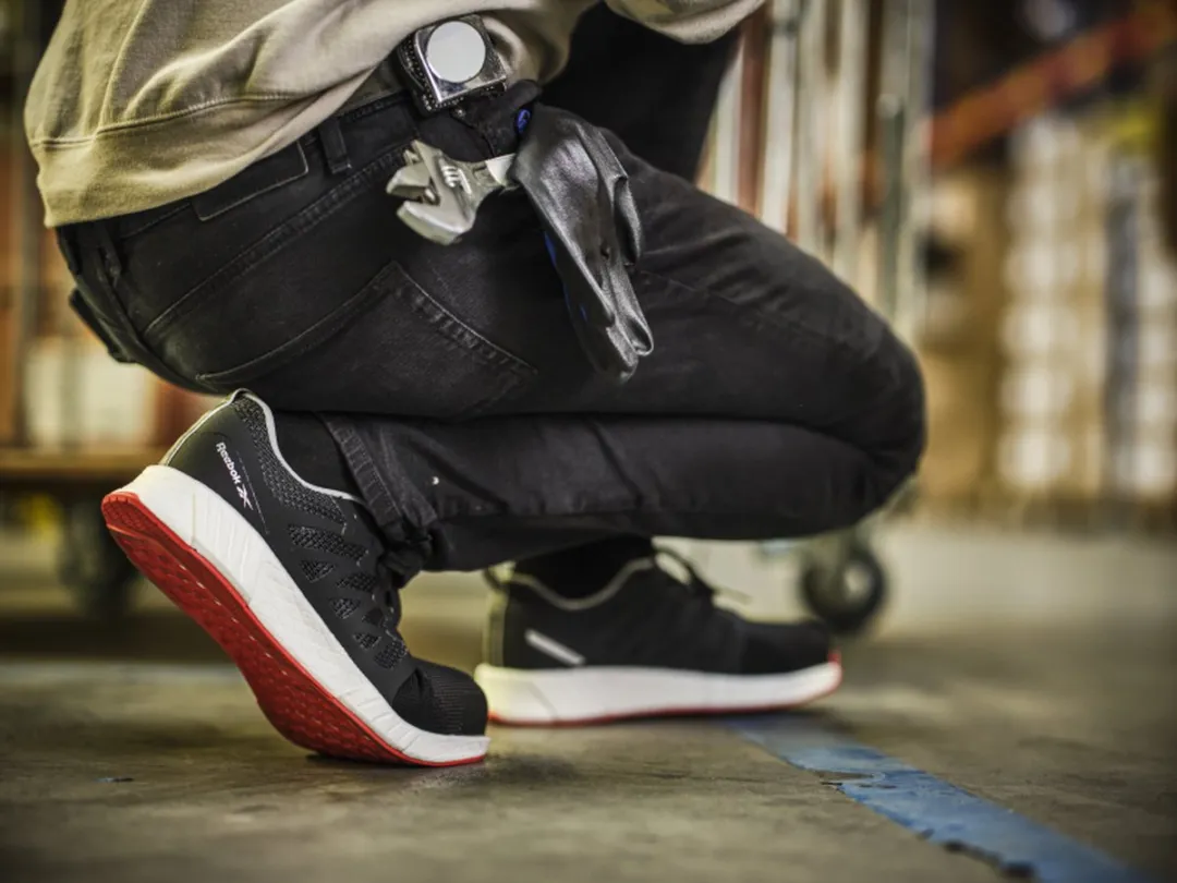 Reebok Fusion Flexweave Work 1076 S1P Werkschoen - Mannen - Zwart - 38