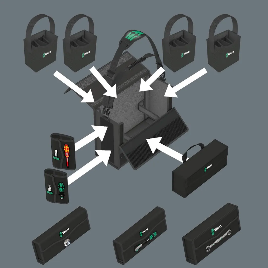 Wera 05004357001 Wera 2go 2 XL gereedschapskoffer, 2‑delig