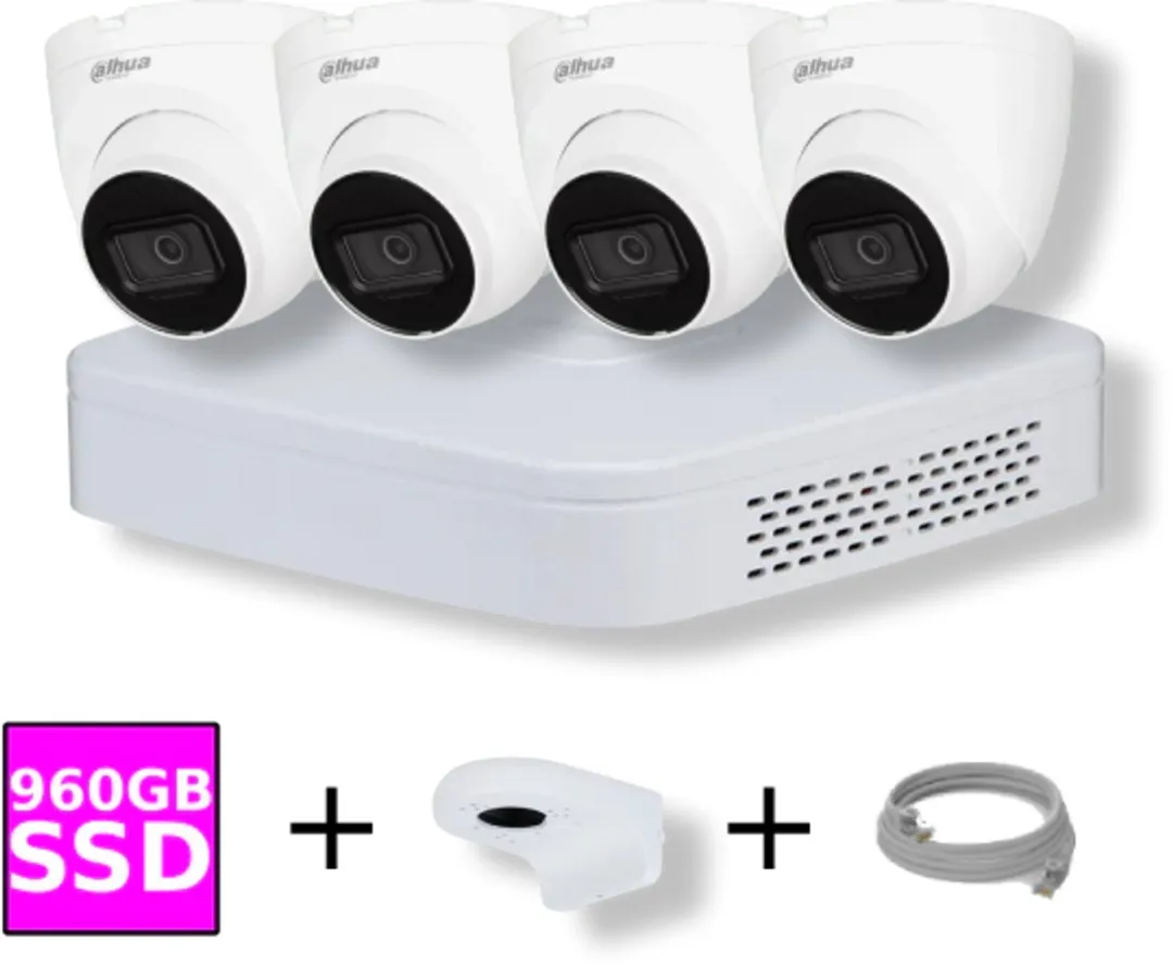 Dahua 4-Kanaals NVR Set IPC-HDW2441T-S