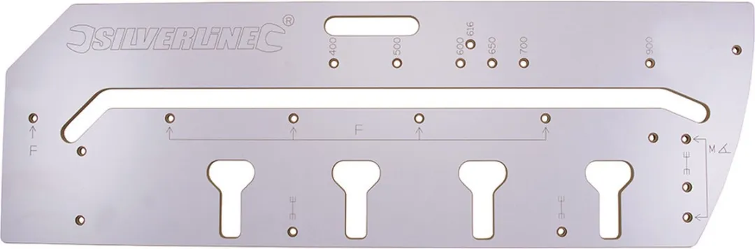 Silverline Werkblad freesmal - veelzijdige verbindingen - vezelplaat - tot 900 mm