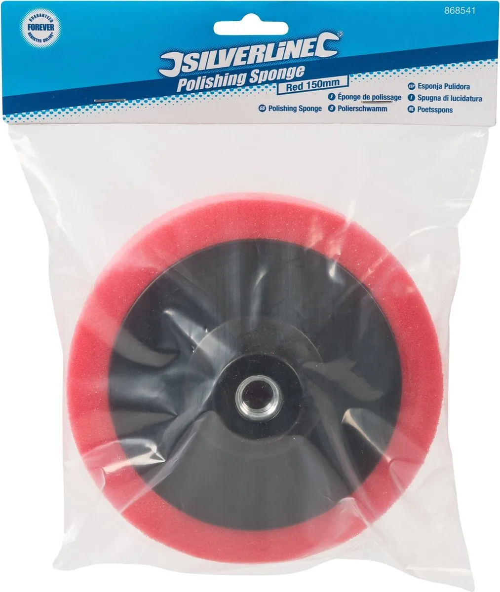 Silverline Polijstkop Ø150mm Rood - M14 - Extra zacht