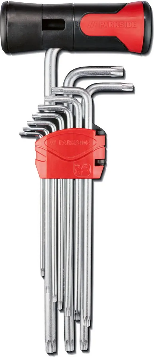 Parkside Torx T-greep 11-delig - Zilver