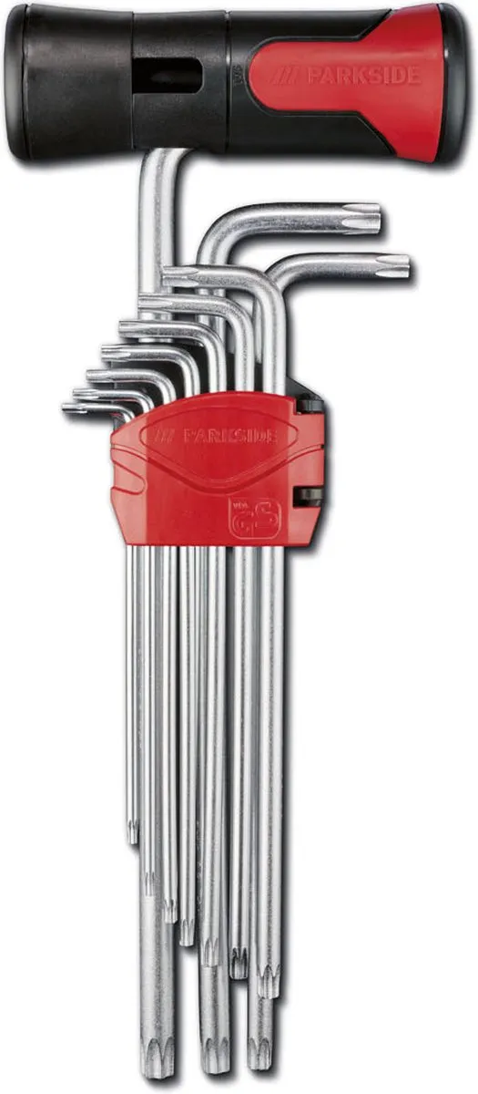Parkside Torx T-greep 11-delig - Zilver