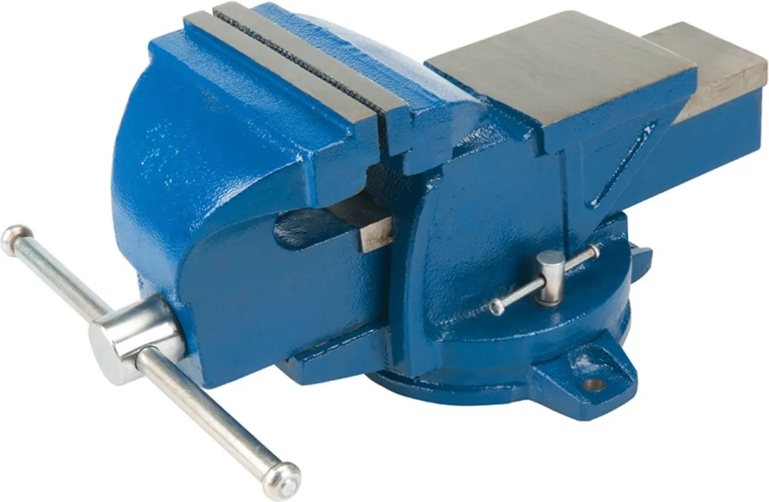 Silverline Draaiende bankschroef - gietijzer - 160 mm capaciteit - 14,83 kg