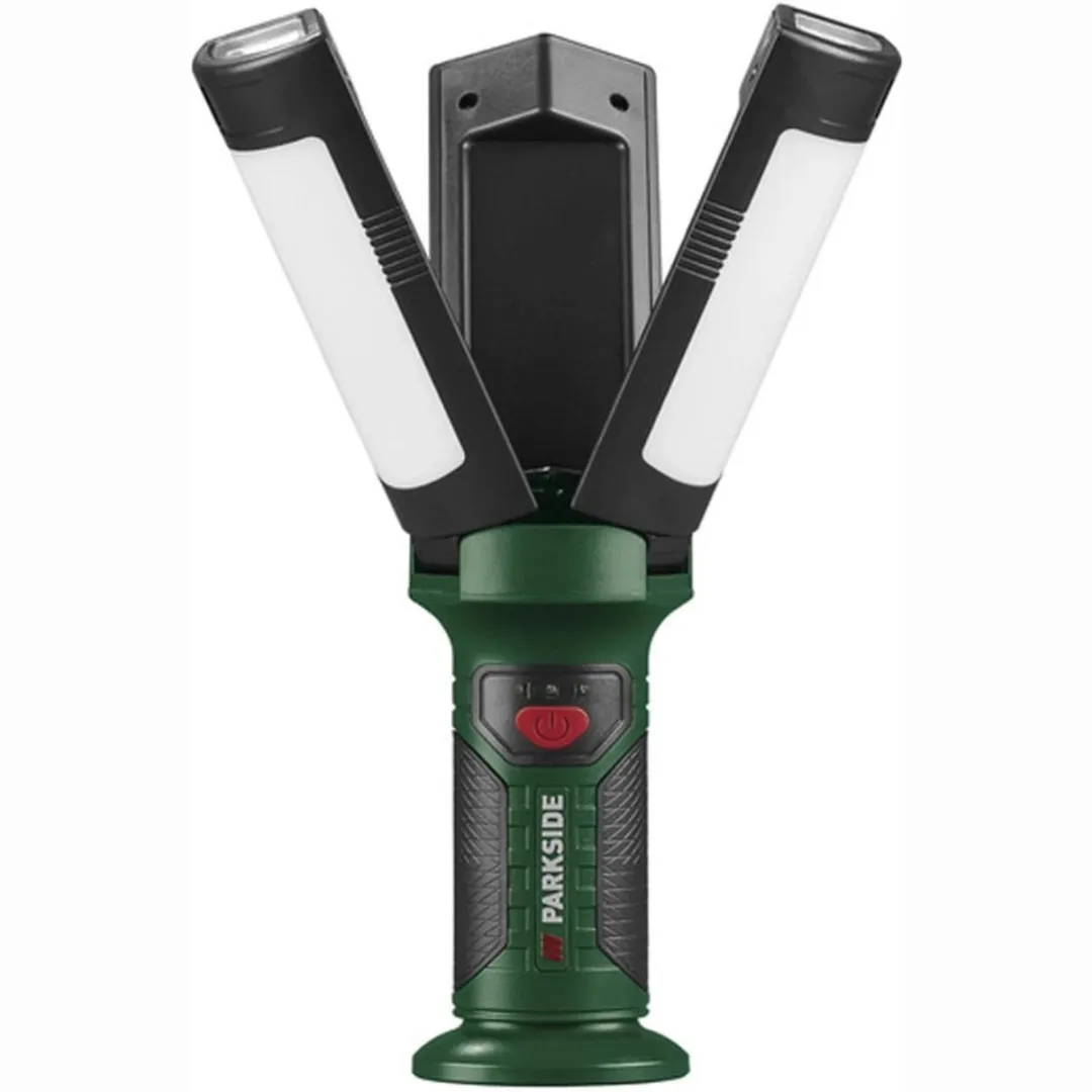 PARKSIDE® PWFL 2200 LED Werklamp – Oplaadbare Bouwlamp met Magnetische Voet & Powerbankfunctie – Draagbare LED Werkplaatslamp met Sterke Lichtopbrengst – Voor Binnen & Buiten Gebruik