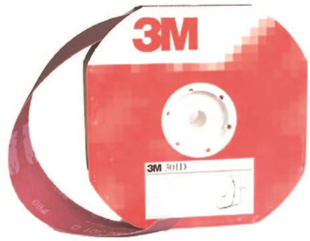 3m schuurrol - 50mm x 25m - P80 - rood