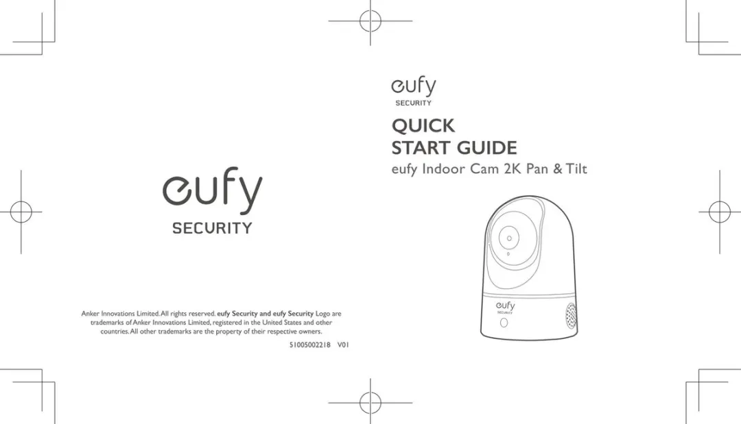 Eufy Pan & Tilt 2K T8410 Beveiligingscamera - 2 Stuks Wit
