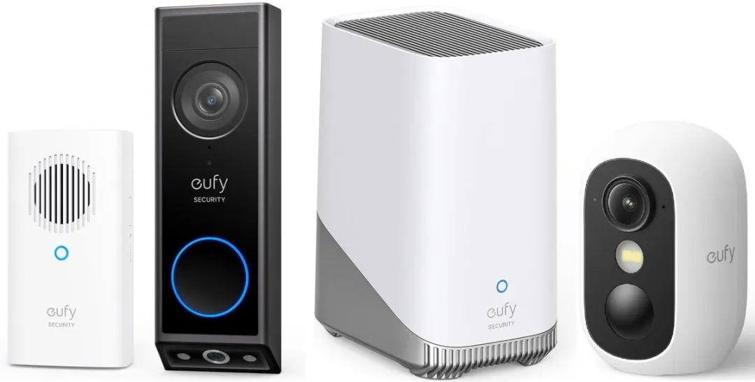 eufy Security E340 Video Doorbell met chime + HomeBase 3 S380 + eufyCam C35 – Beveiligingsset – Voordeelbundel