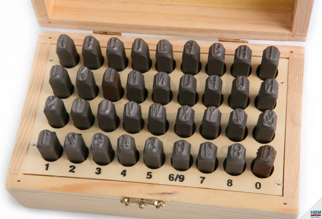 HBM 8mm Slagletters - 36-delige set
