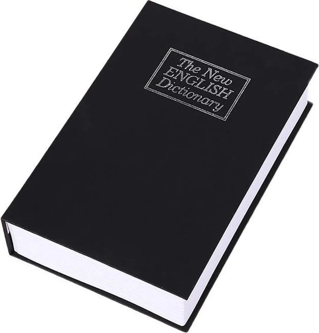 Boekkluis - Geldkist - Zwart - Metaal