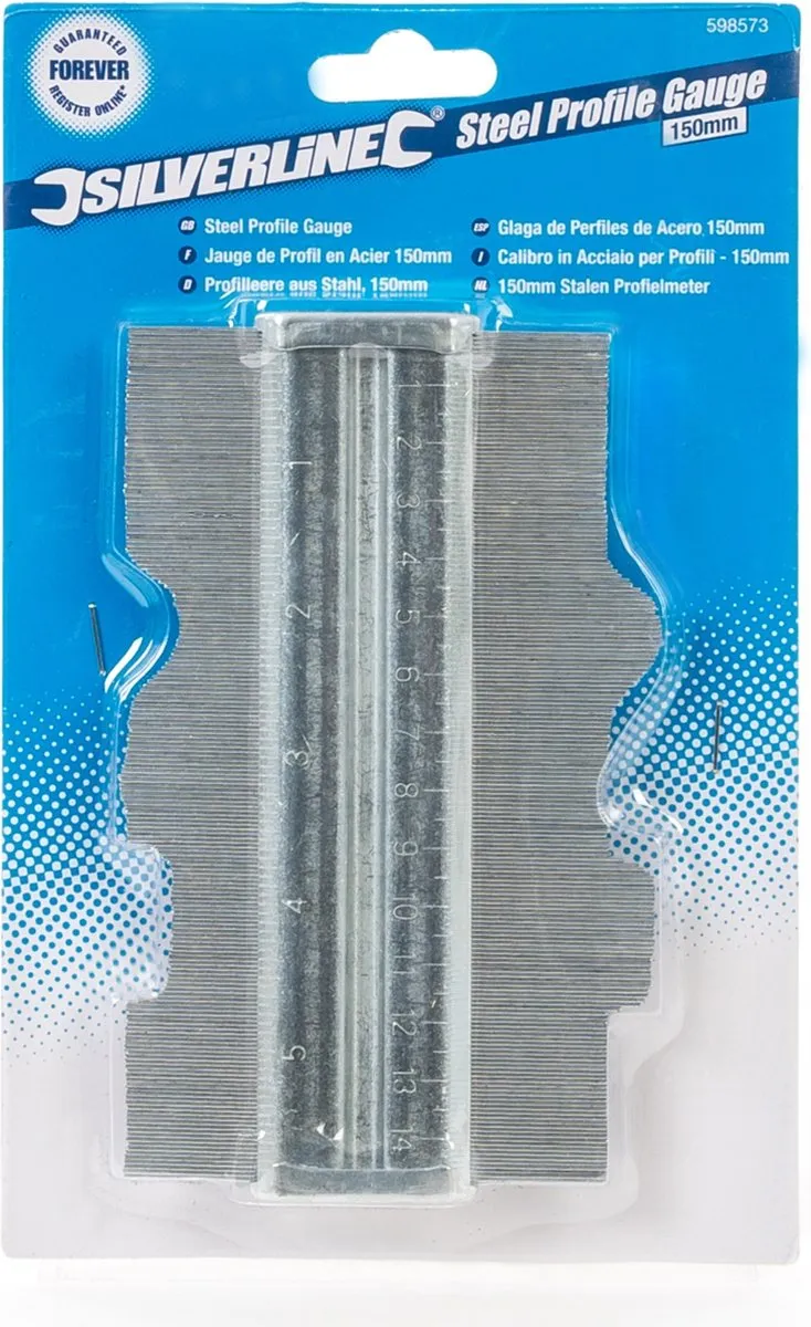 Silverline Profielmeter 598573 - 150mm - Chroom