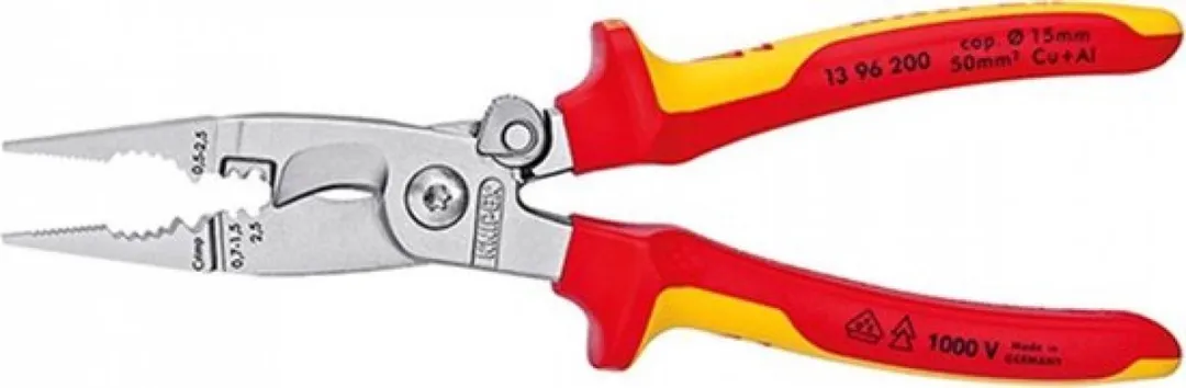 Knipex 13 96 200 Elektro-Installatietang VDE