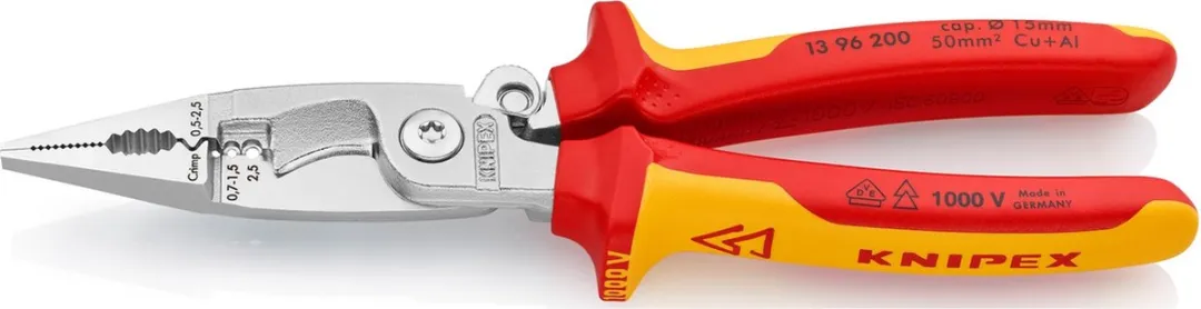 Knipex 13 96 200 Elektro-Installatietang VDE - afbeelding 6 van 6