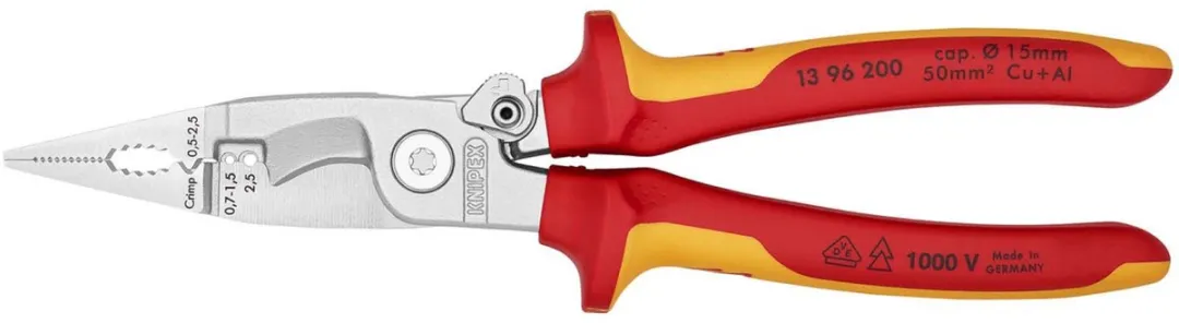Knipex 13 96 200 Elektro-Installatietang VDE