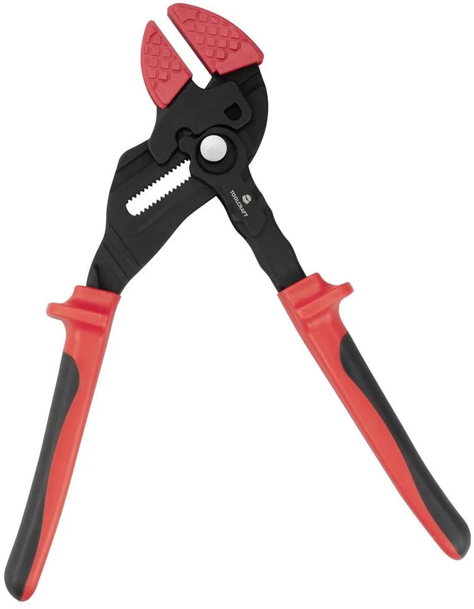 TOOLCRAFT TO-9616524 Grijptang met gladde bekken Sleutelbreedte (metrisch) 62.3 mm