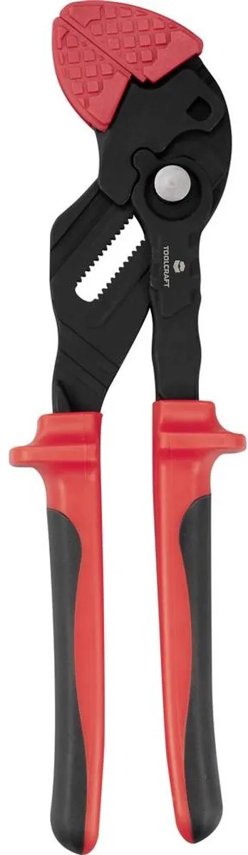 TOOLCRAFT TO-9616524 Grijptang met gladde bekken Sleutelbreedte (metrisch) 62.3 mm