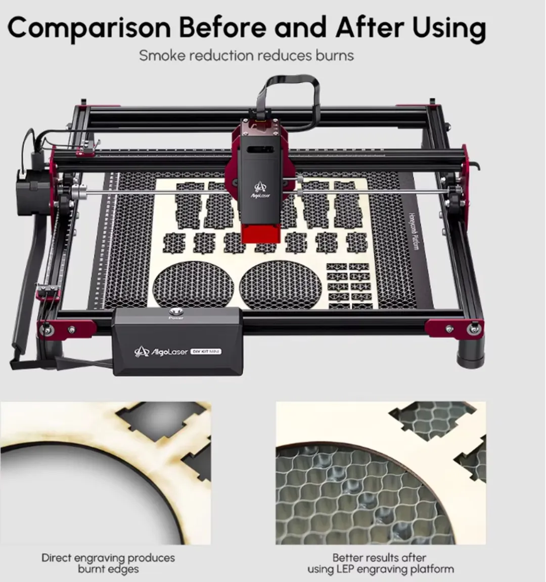 Sculpfun s9 Laser Graveermachine 2 in 1 Set - Met Expansion Kit - Graveer Eenvoudig Grote Objecten - 226% Groter Graveergebied - Brede Compabiliteit