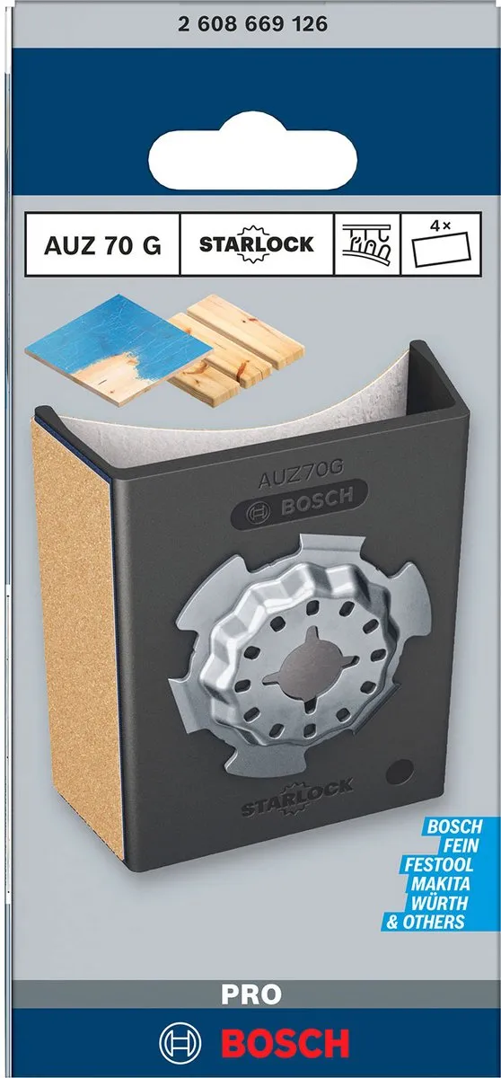 Bosch Professional AUZ 70 G Schuurplaat - Oscillerend - Metaal