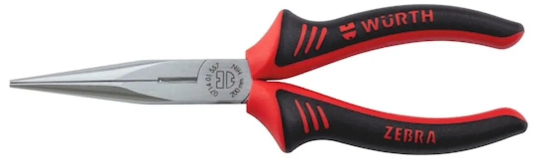 Würth Telefoontang ZEBRA DIN ISO 5745 - Rood/Zilver/Zwart