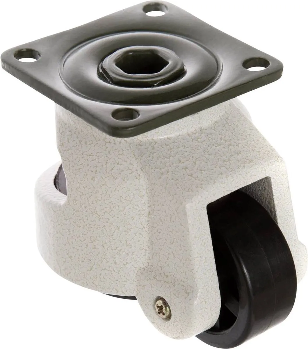 TOOLCRAFT TO-5137962 Zwenkwiel 50 mm nivelleerbaar met schroefplaat Draagvermogen (max.): 250 kg