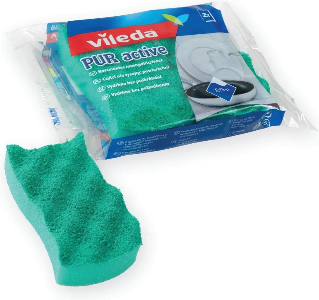 Vileda Pur Active Sponzen - 2 stuks