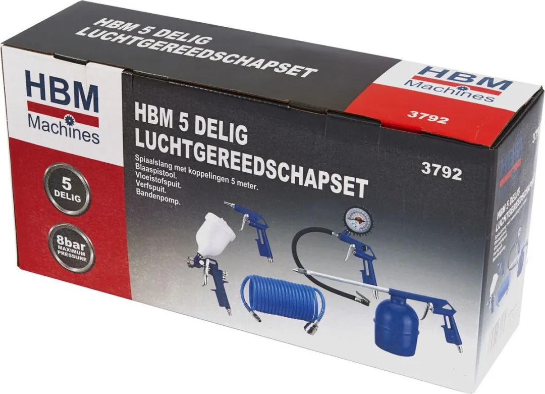 HBM 5 Delig Luchtgereedschapset