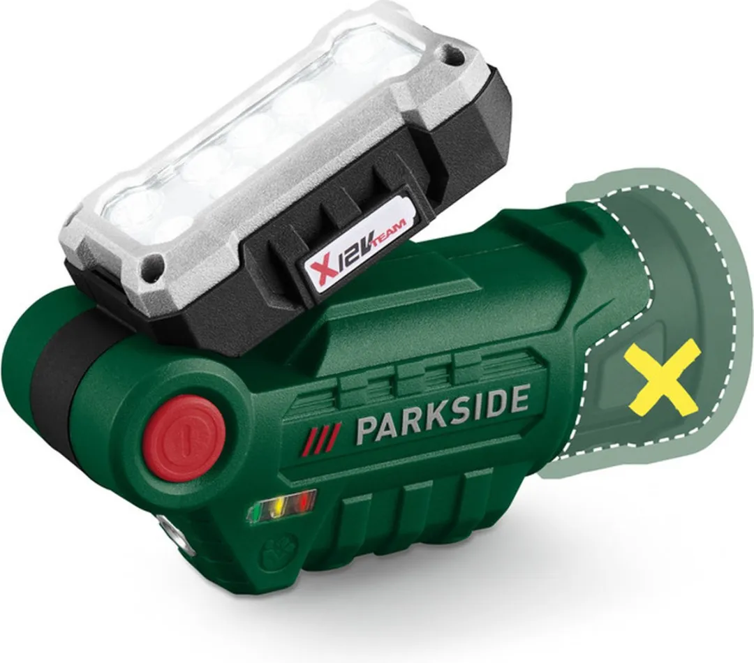 PARKSIDE Accu-LED Werklamp 12V - 480 Lm Koelwit Groen