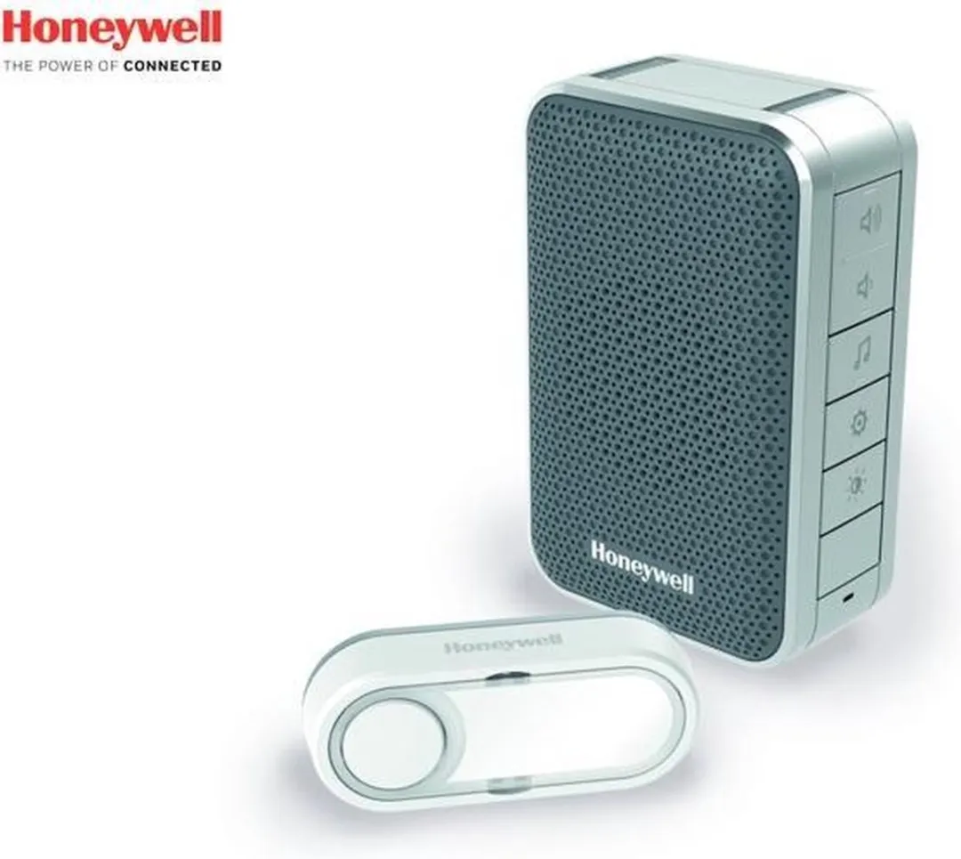 Honeywell DC313S Draadloze Deurbel - Grijs/Zilver