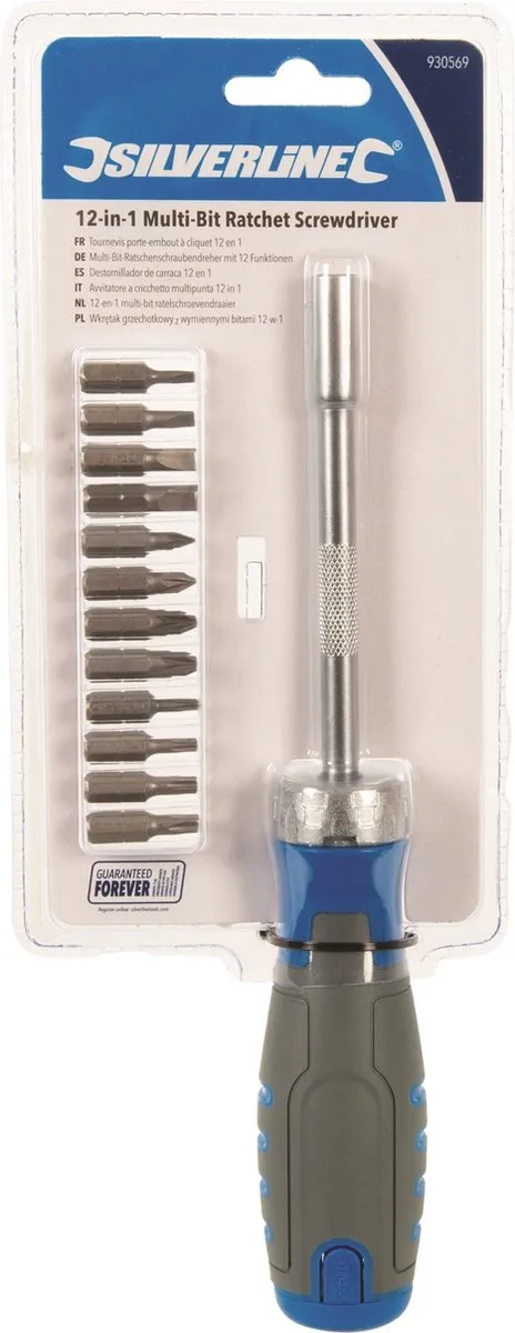 Silverline 930569 Ratelschroevendraaier 12 bits - 3 standen - afbeelding 6 van 6