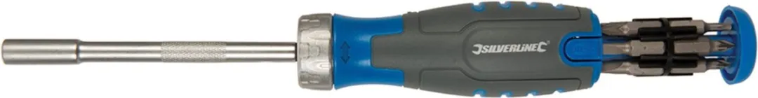 Silverline 930569 Ratelschroevendraaier 12 bits - 3 standen