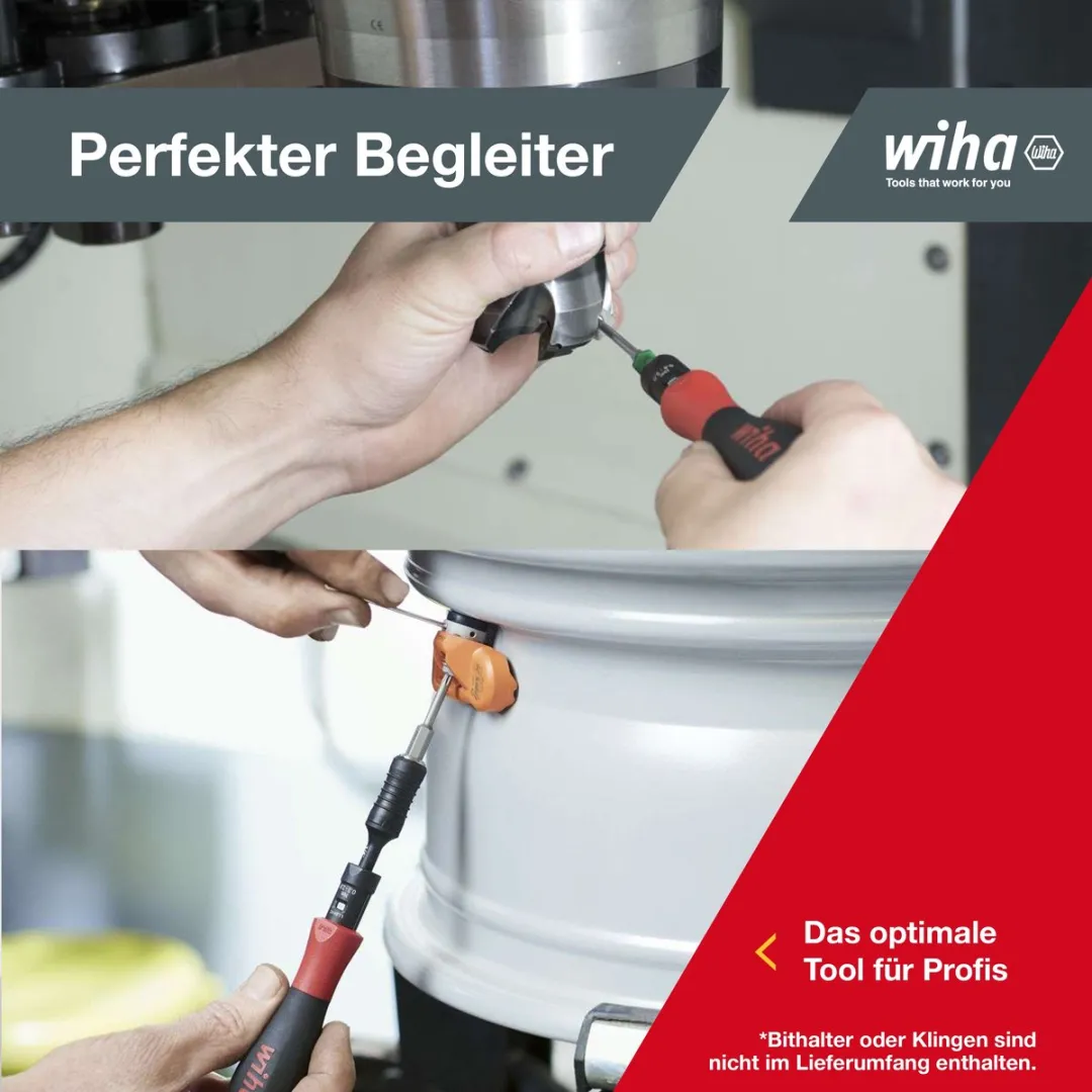 Wiha Momentschroevendraaier TorqueVario-S 28521060 - Zwart/Rood