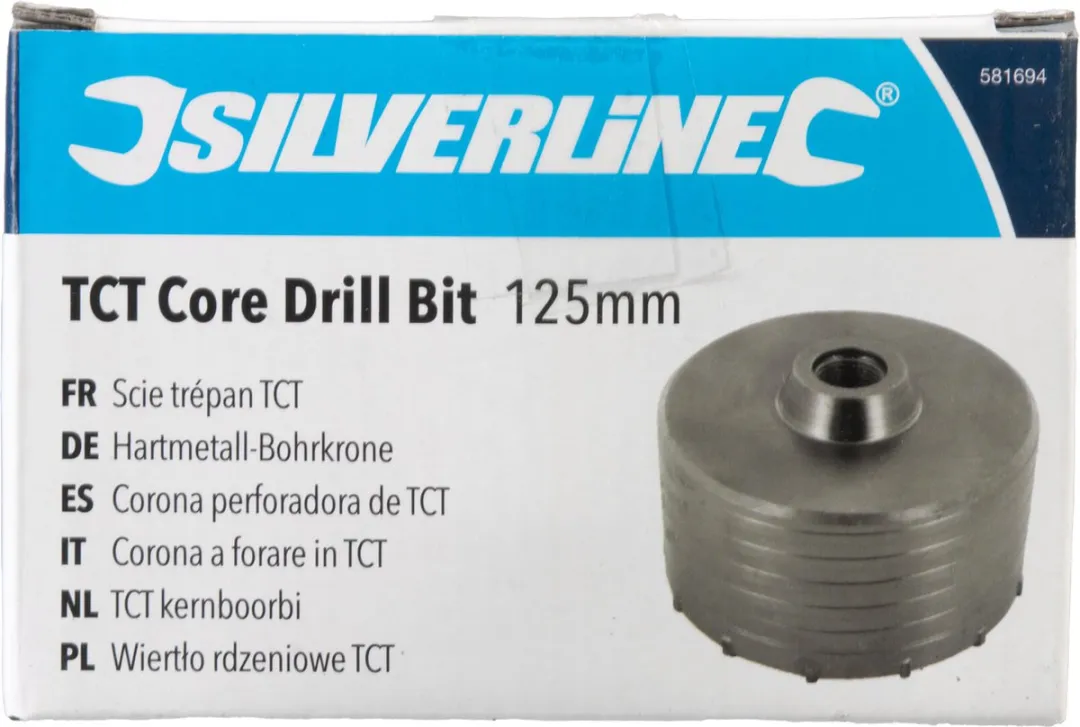 Silverline TCT Kernboor 125mm - Voor metselwerk