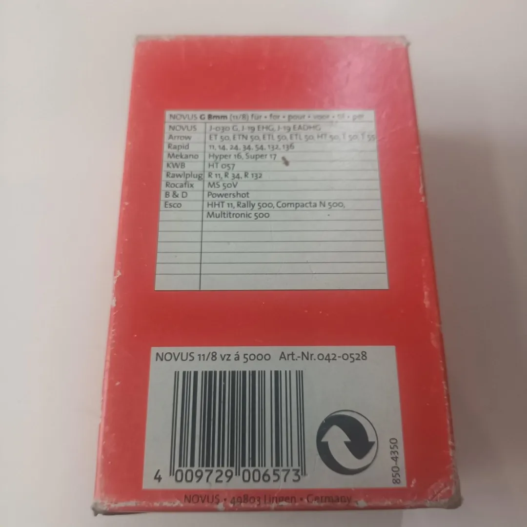 Novus Nieten 41497 8 mm 5/16inch  [5000x]