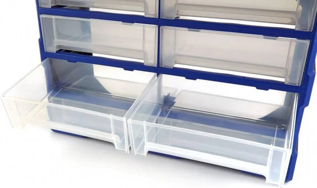 HBM 8 Laden Ladenkast - 8 Lades Blauw/Zwart - afbeelding 6 van 6