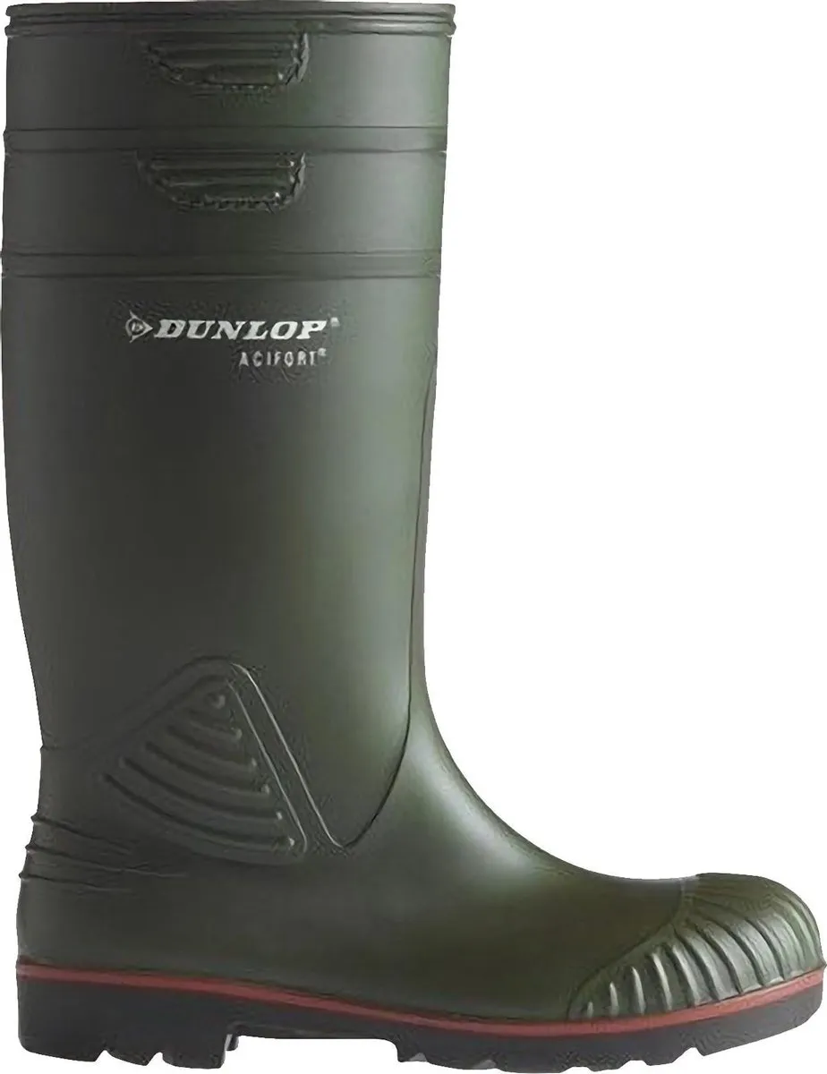 Dunlop Acifort Groen Knielaarzen S5 - Heren 48