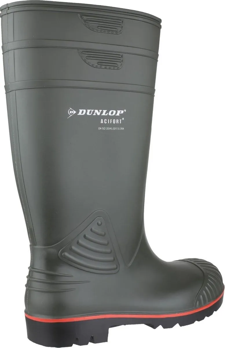 Dunlop Acifort Groen Knielaarzen S5 - Heren 48