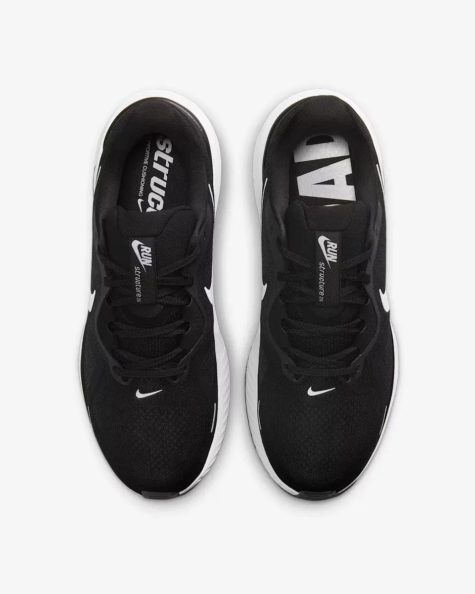 Nike Structure 26 Heren Hardloopschoenen - Anti-pronatie Zwart
