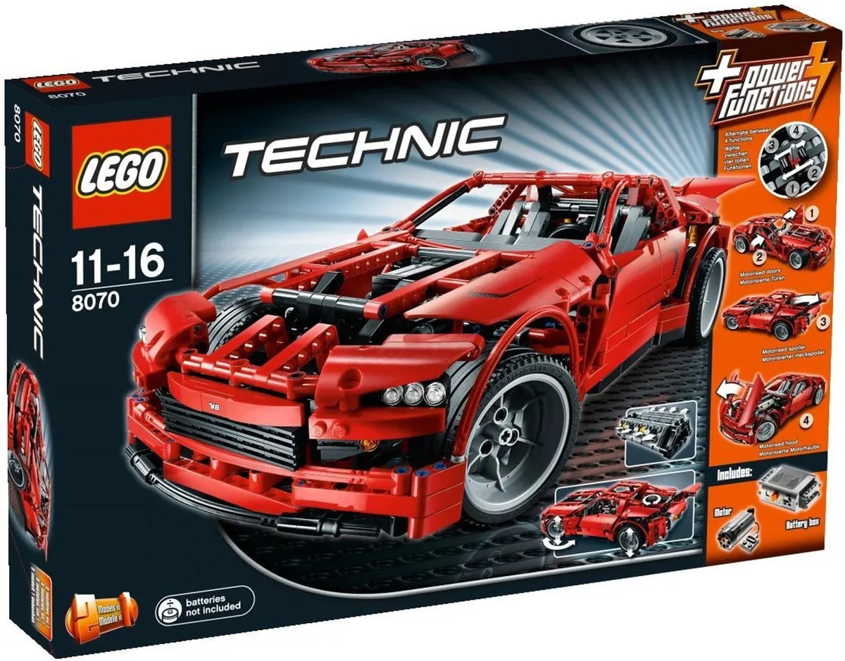 LEGO Technic Super Car 8070 - 1281 Stukken