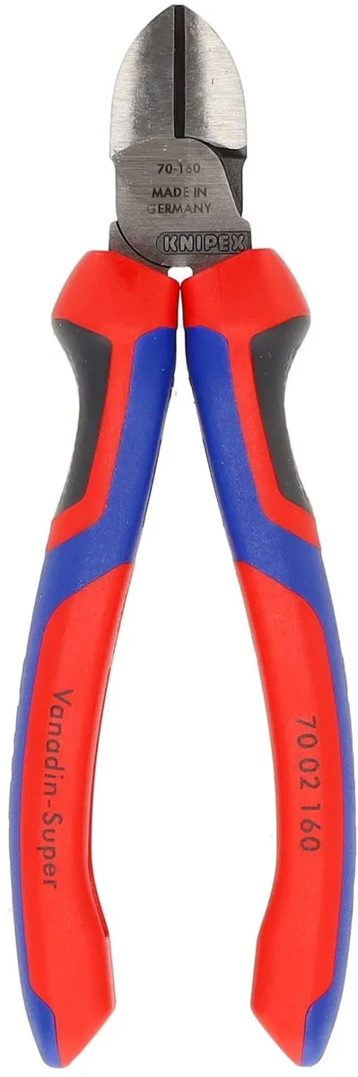 Knipex 7002-160 Zijsnijtang 160mm - Rood - afbeelding 6 van 6