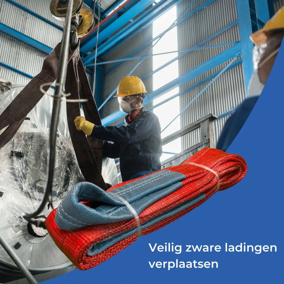 TETRA Tools Hijsband 5 Ton - 5m Rood - afbeelding 4 van 6