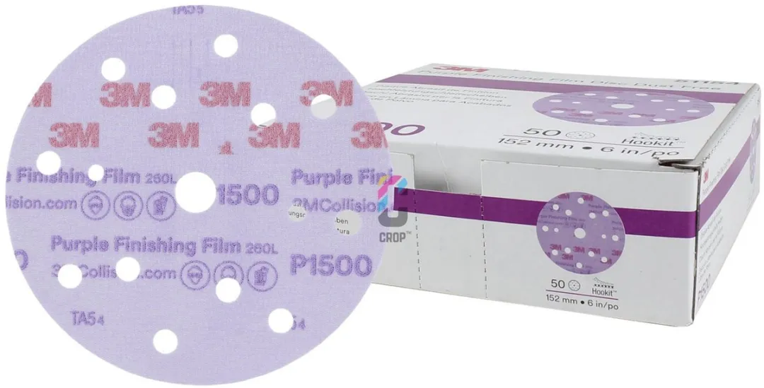 3M 51154 Hookit Purple Finishing Schuurschijven 150mm P1500 - 50 Stuks