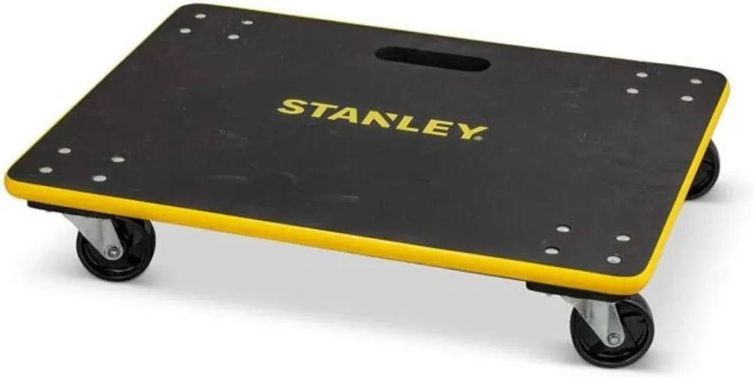 Stanley MS572 Meubelrollers 4 Stuks - 200kg - 100mm - Zwart/Geel