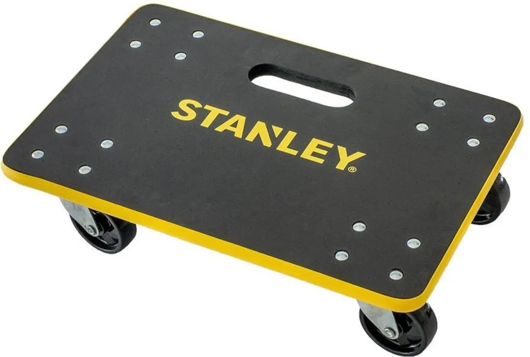Stanley MS572 Meubelrollers 4 Stuks - 200kg - 100mm - Zwart/Geel