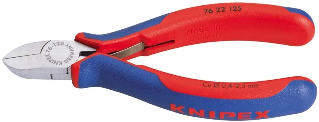 Knipex 76 22 125 Zijsnijtang zonder facet + Veer 125mm