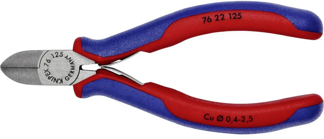 Knipex 76 22 125 Zijsnijtang 125mm - zonder facet - afbeelding 6 van 6