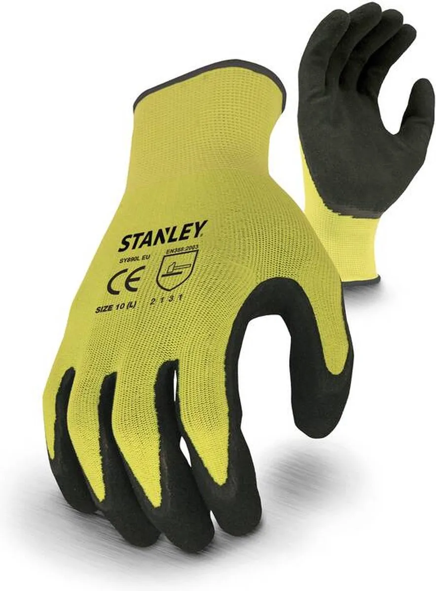 Stanley SY890L Werkhandschoenen - Maat 9 - Geel