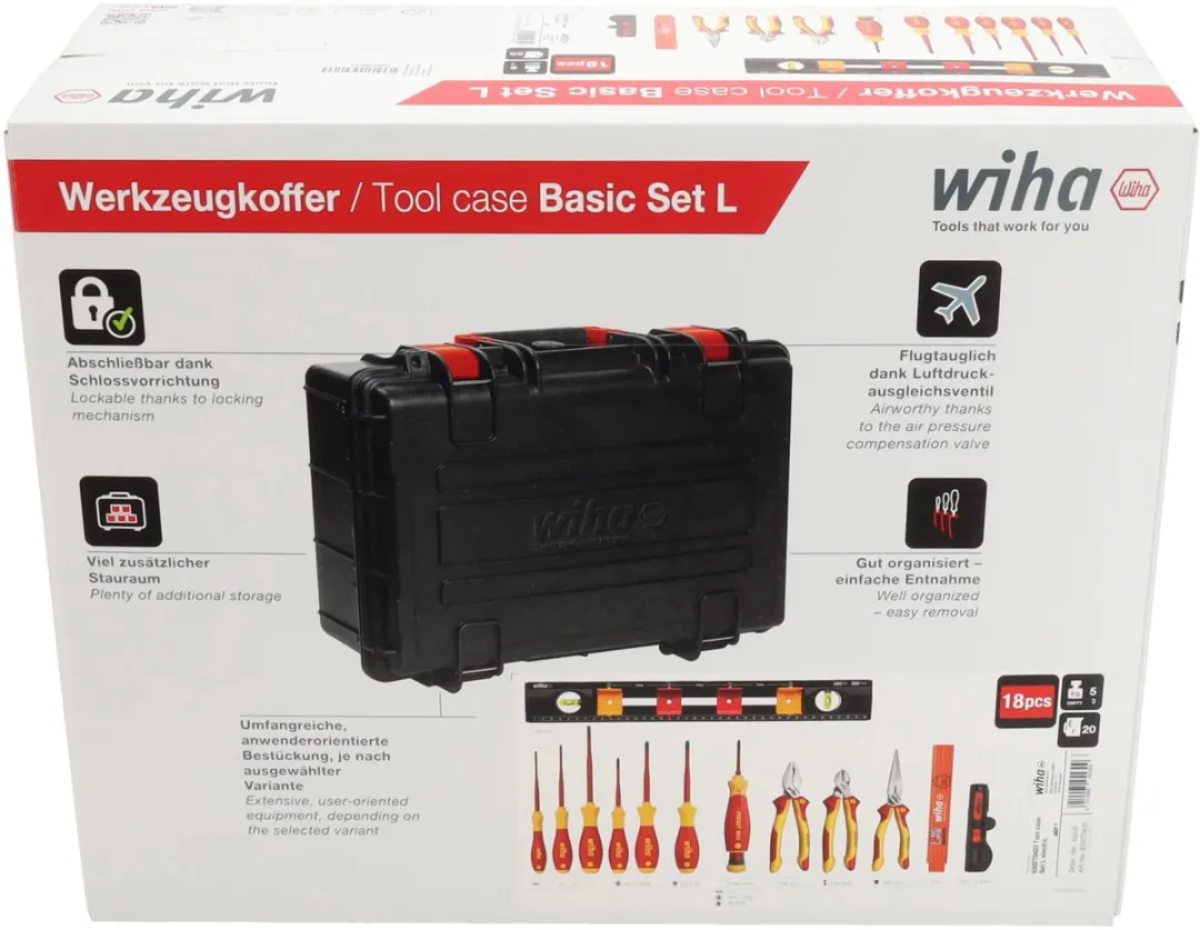 Wiha 45530 Basisgereedschapskoffer L - 18 Stuks - afbeelding 6 van 6